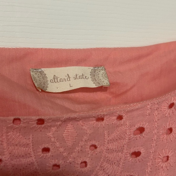 Altar'd State Coral Eyelet Dress - Picture 5 of 6